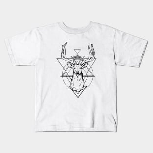 Geometric Deer Kids T-Shirt